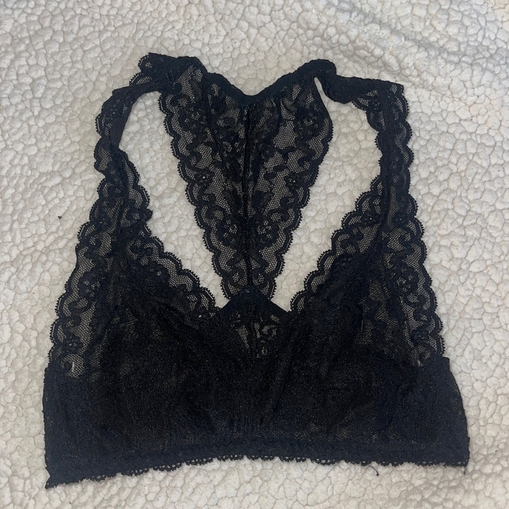 Victoria’s Secret black lace bralette in size XS